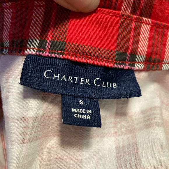 Charter Club Red Denim Plaid Jacket - Picture 8 of 15